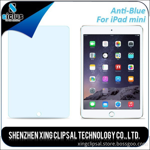 Eye protective Anti-Blue Ultraviolet light tempered glass screen protector for ipad 2.3.4